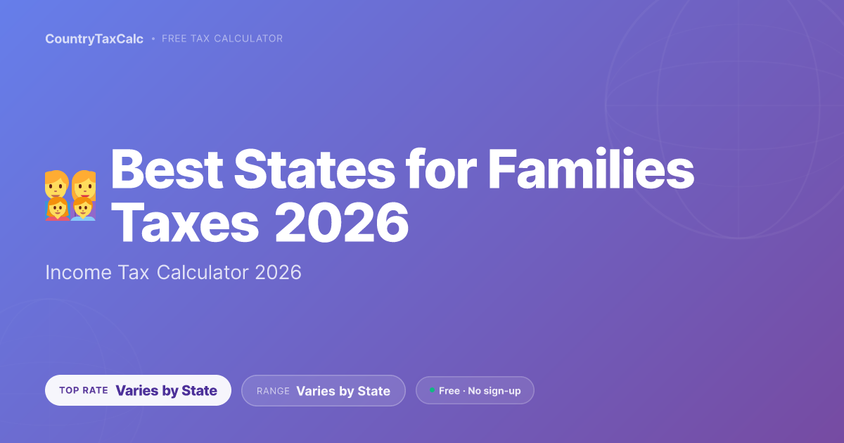 Best States for Families Taxes & Benefits 2026: Where Kids Cost Less ...